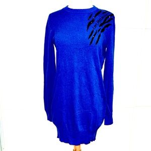 Love Moschino Royal Blue Long Sleeve Dress